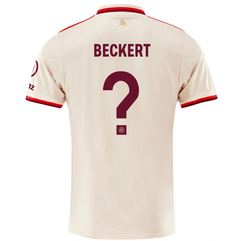 Danxen Enfant Maillot Valentin Beckert #0 Lin Troisieme 2024/25 T-Shirt