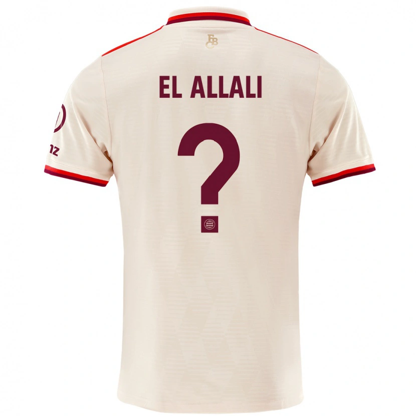 Danxen Enfant Maillot Jonas El Allali #0 Lin Troisieme 2024/25 T-Shirt