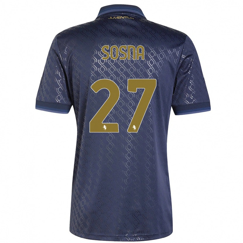 Danxen Enfant Maillot Adam Sosna #27 Bleu Marine Troisieme 2024/25 T-Shirt