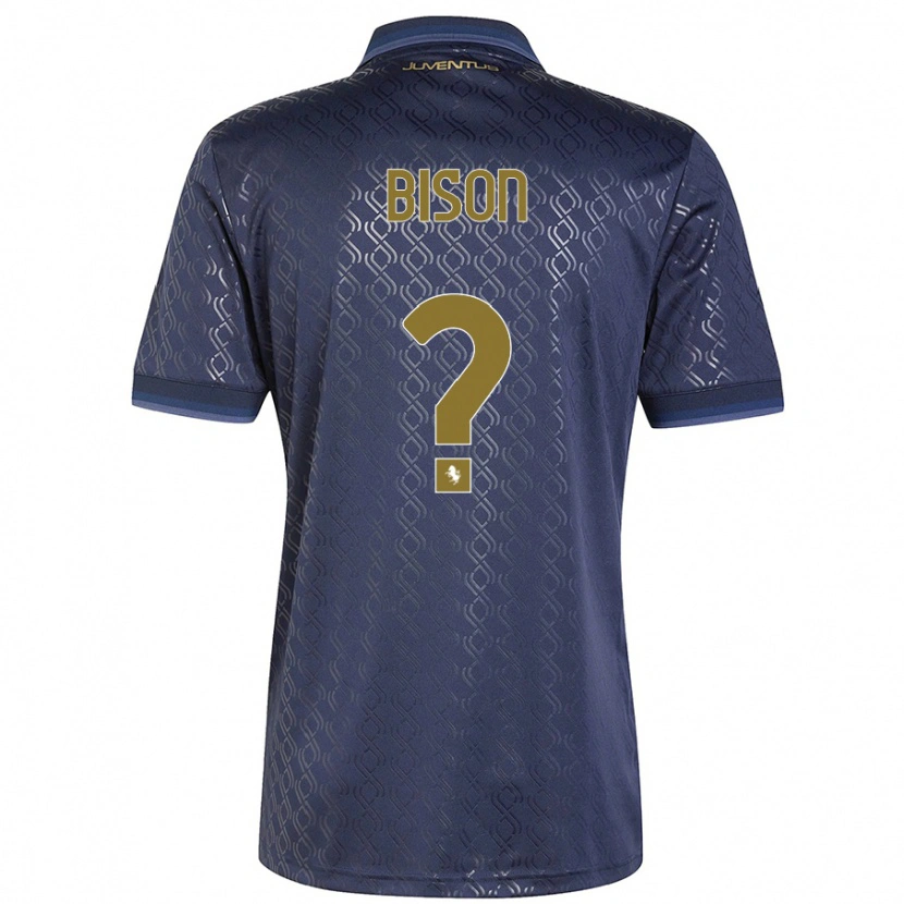 Danxen Enfant Maillot Giulia Bison #0 Bleu Marine Troisieme 2024/25 T-Shirt
