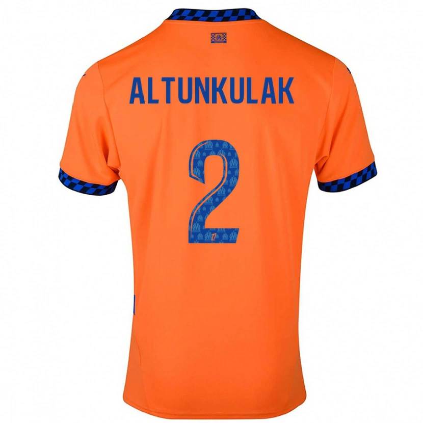 Danxen Enfant Maillot Selen Altunkulak #2 Orange Bleu Foncé Troisieme 2024/25 T-Shirt