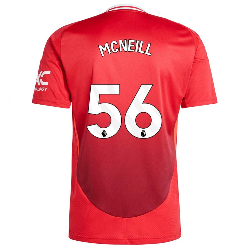 Danxen Homme Maillot Charlie Mcneill #56 Rouge Vif Tenues Domicile 2024/25 T-Shirt