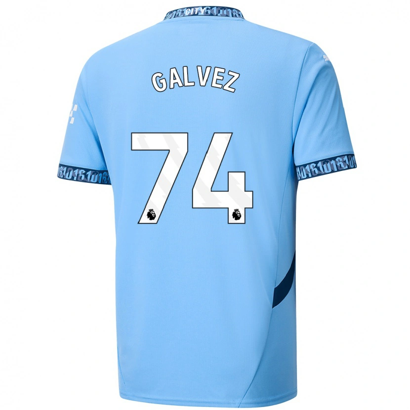 Danxen Homme Maillot Tomas Galvez #74 Bleu Marine Tenues Domicile 2024/25 T-Shirt