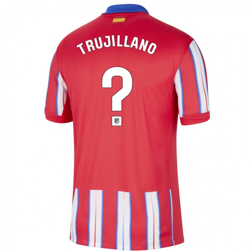 Danxen Homme Maillot Guillermo Trujillano #0 Rouge Blanc Bleu Tenues Domicile 2024/25 T-Shirt
