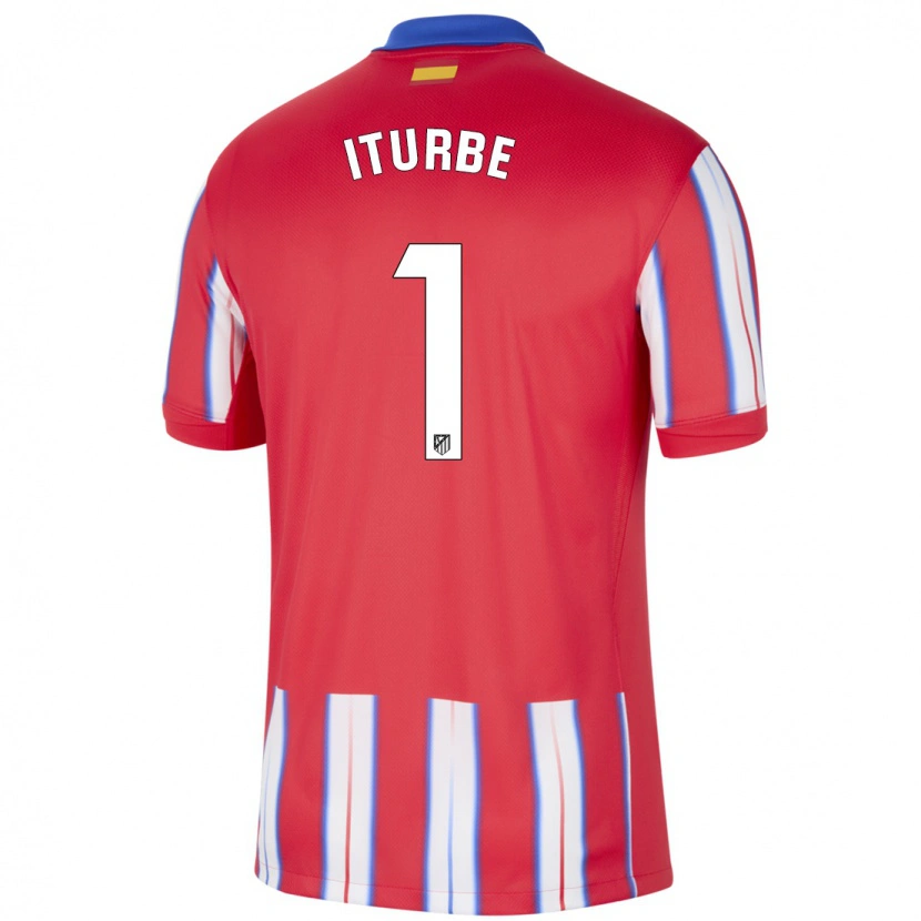 Danxen Homme Maillot Alejandro Iturbe #1 Rouge Blanc Bleu Tenues Domicile 2024/25 T-Shirt