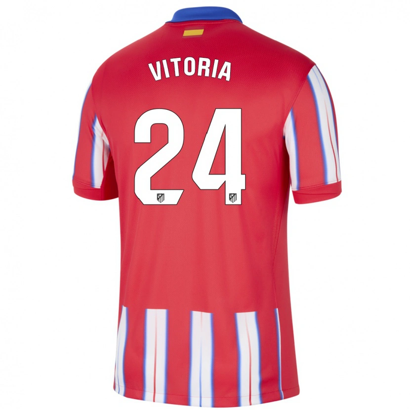 Danxen Homme Maillot Ana Vitória #24 Rouge Blanc Bleu Tenues Domicile 2024/25 T-Shirt