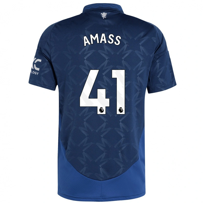 Danxen Homme Maillot Harry Amass #41 Indigo Tenues Extérieur 2024/25 T-Shirt