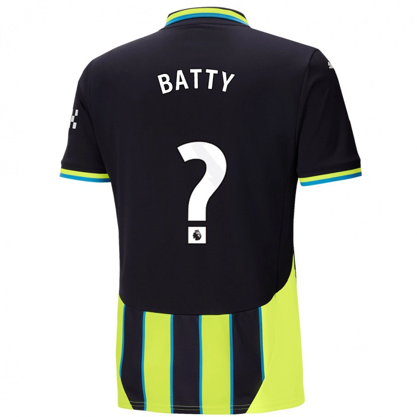 Danxen Homme Maillot Dan Batty #0 Bleu Jaune Tenues Extérieur 2024/25 T-Shirt