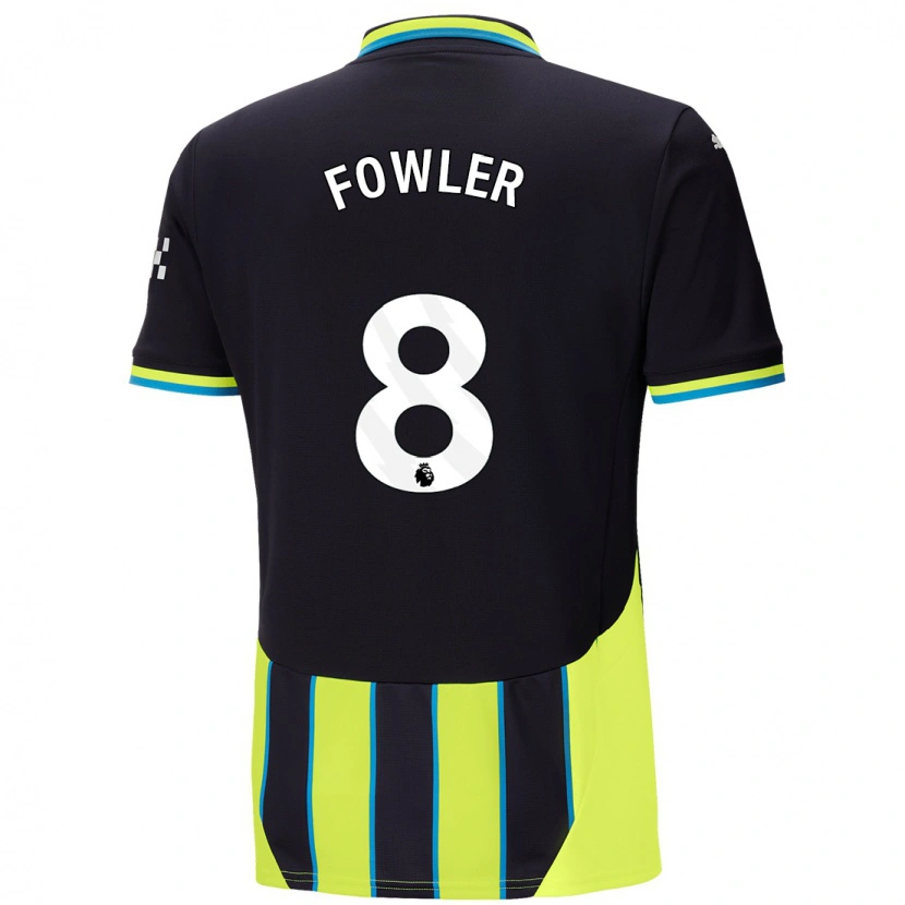 Danxen Homme Maillot Mary Fowler #8 Bleu Jaune Tenues Extérieur 2024/25 T-Shirt