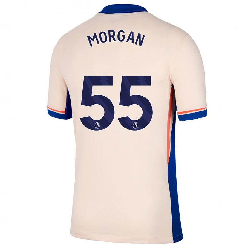 Danxen Homme Maillot Jimmy-Jay Morgan #55 Beige Clair Tenues Extérieur 2024/25 T-Shirt
