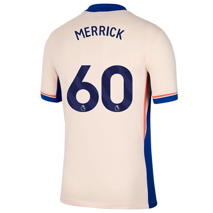 Danxen Homme Maillot Max Merrick #60 Beige Clair Tenues Extérieur 2024/25 T-Shirt