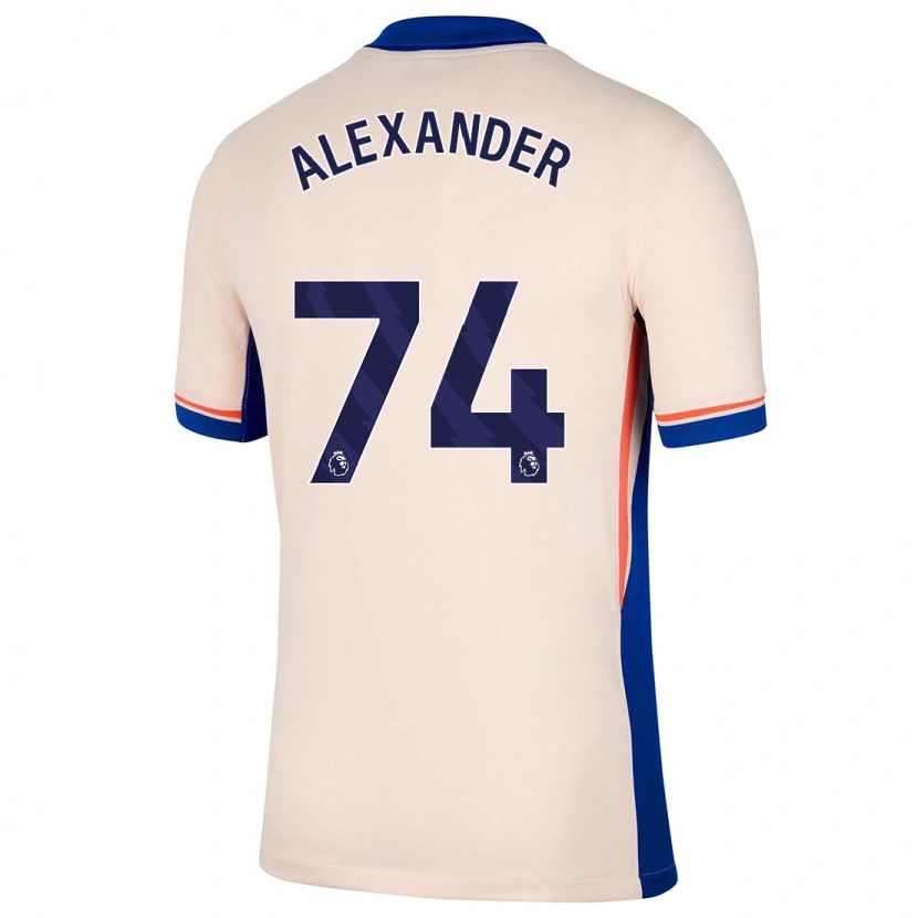 Danxen Homme Maillot Reiss-Alexander Russell-Denny #74 Beige Clair Tenues Extérieur 2024/25 T-Shirt
