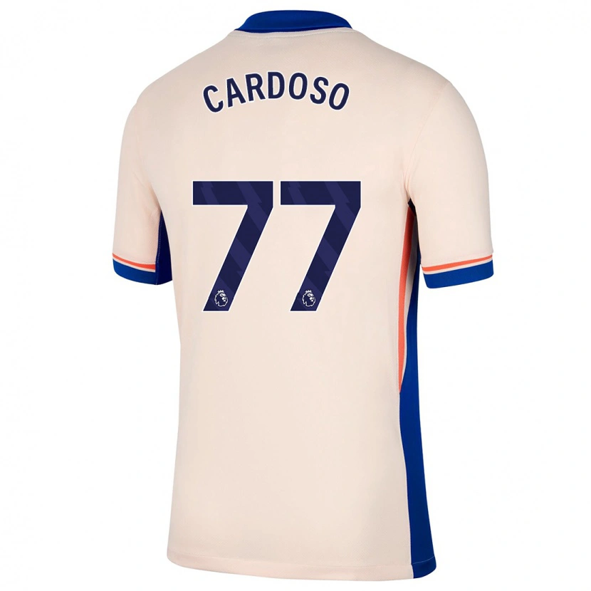 Danxen Homme Maillot Leo Cardoso #77 Beige Clair Tenues Extérieur 2024/25 T-Shirt