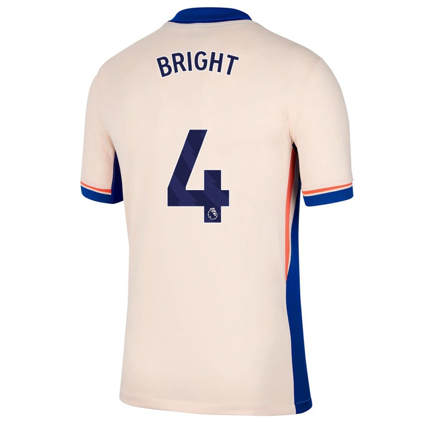 Danxen Homme Maillot Millie Bright #4 Beige Clair Tenues Extérieur 2024/25 T-Shirt