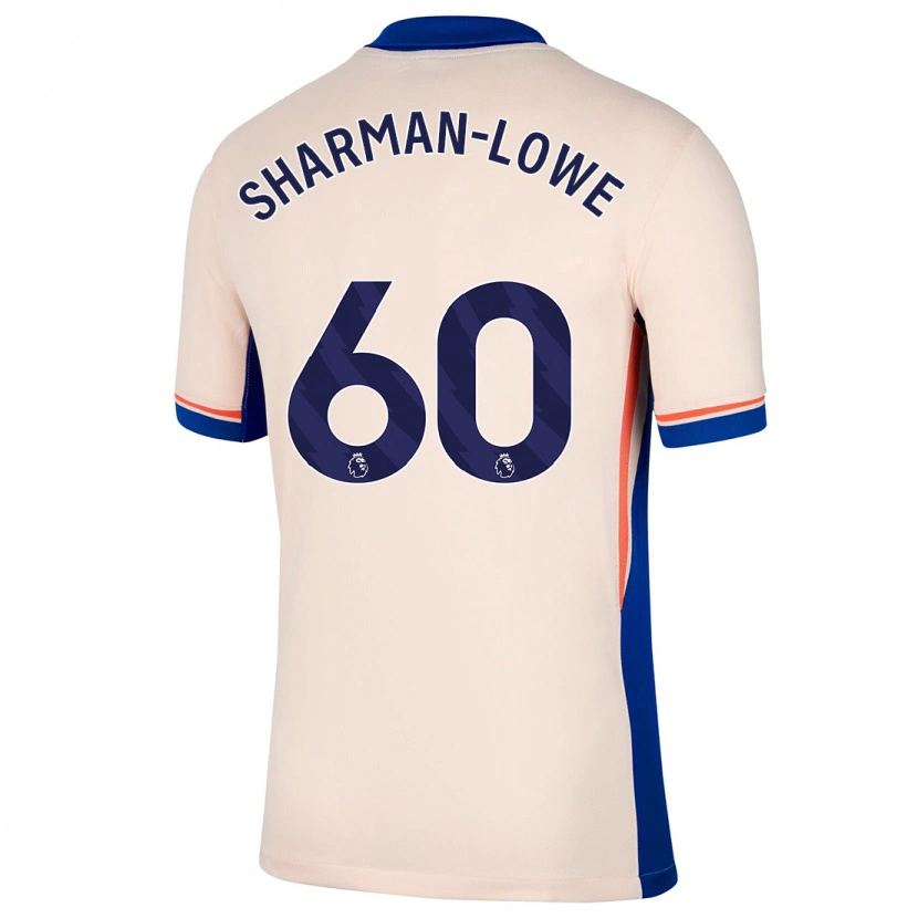 Danxen Homme Maillot Teddy Sharman-Lowe #60 Beige Clair Tenues Extérieur 2024/25 T-Shirt