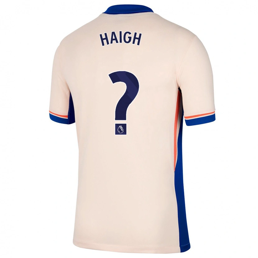 Danxen Homme Maillot Joe Haigh #0 Beige Clair Tenues Extérieur 2024/25 T-Shirt