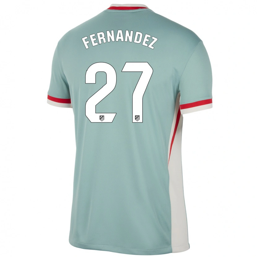Danxen Homme Maillot Alexia Fernández #27 Beige Clair Bleu Tenues Extérieur 2024/25 T-Shirt