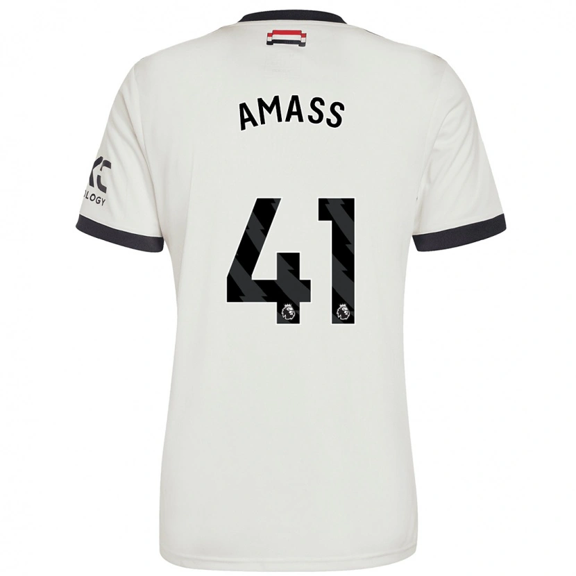 Danxen Homme Maillot Harry Amass #41 Blanc Cassé Troisieme 2024/25 T-Shirt