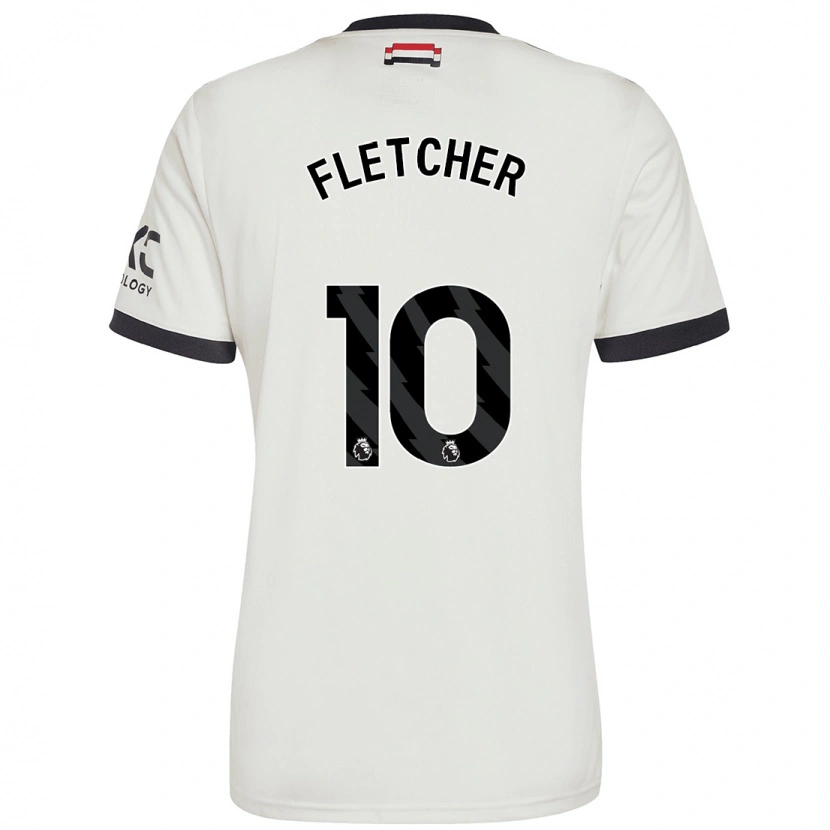 Danxen Homme Maillot Jack Fletcher #10 Blanc Cassé Troisieme 2024/25 T-Shirt