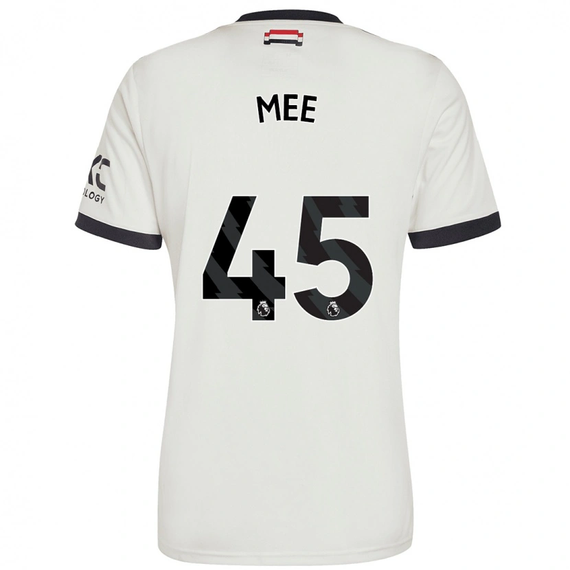 Danxen Homme Maillot Dermot Mee #45 Blanc Cassé Troisieme 2024/25 T-Shirt