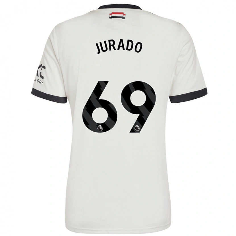 Danxen Homme Maillot Marc Jurado #69 Blanc Cassé Troisieme 2024/25 T-Shirt