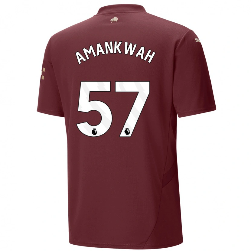Danxen Homme Maillot Yeboah Amankwah #57 Marron Troisieme 2024/25 T-Shirt