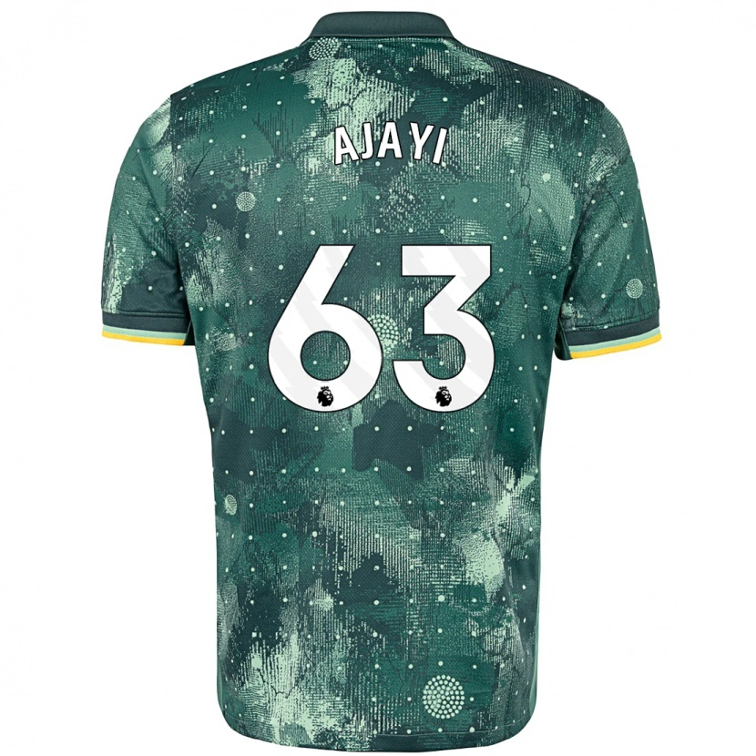 Danxen Homme Maillot Damola Ajayi #63 Vert Menthe Troisieme 2024/25 T-Shirt