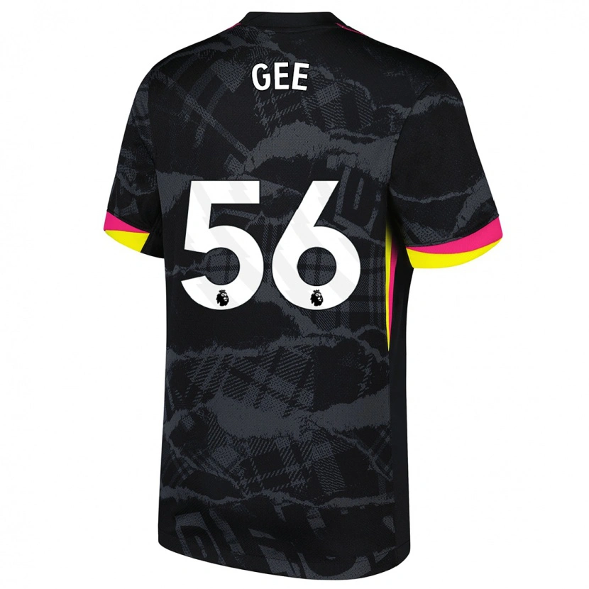 Danxen Homme Maillot Billy Gee #56 Noir Rose Troisieme 2024/25 T-Shirt