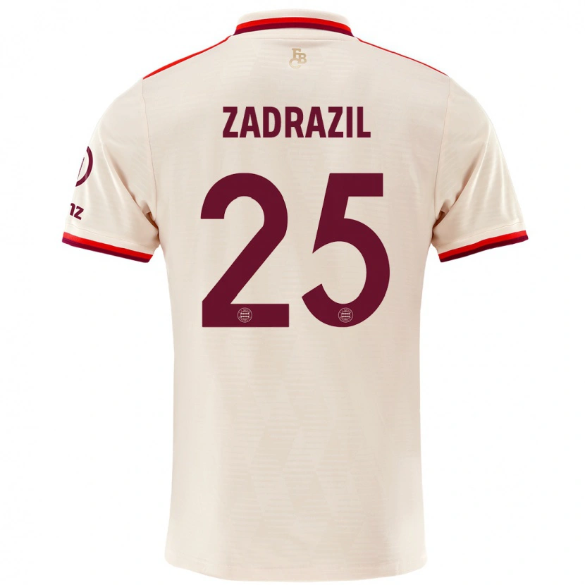Danxen Homme Maillot Sarah Zadrazil #25 Lin Troisieme 2024/25 T-Shirt