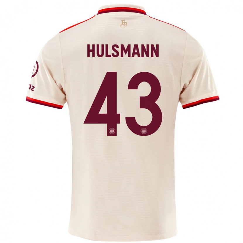 Danxen Homme Maillot Tom Hülsmann #43 Lin Troisieme 2024/25 T-Shirt