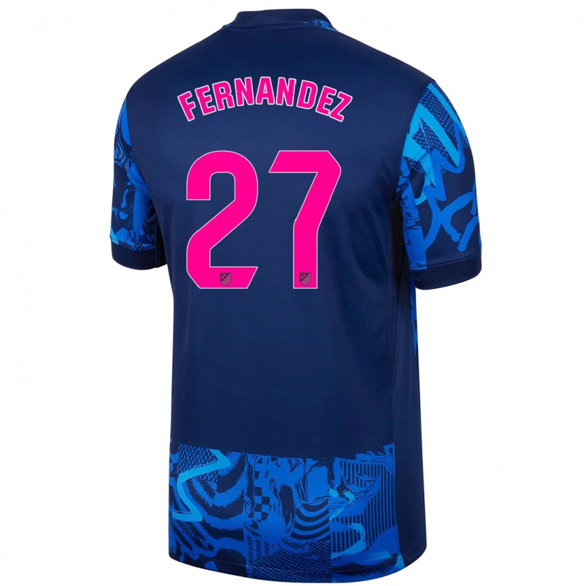 Danxen Homme Maillot Alexia Fernández #27 Bleu Royal Troisieme 2024/25 T-Shirt