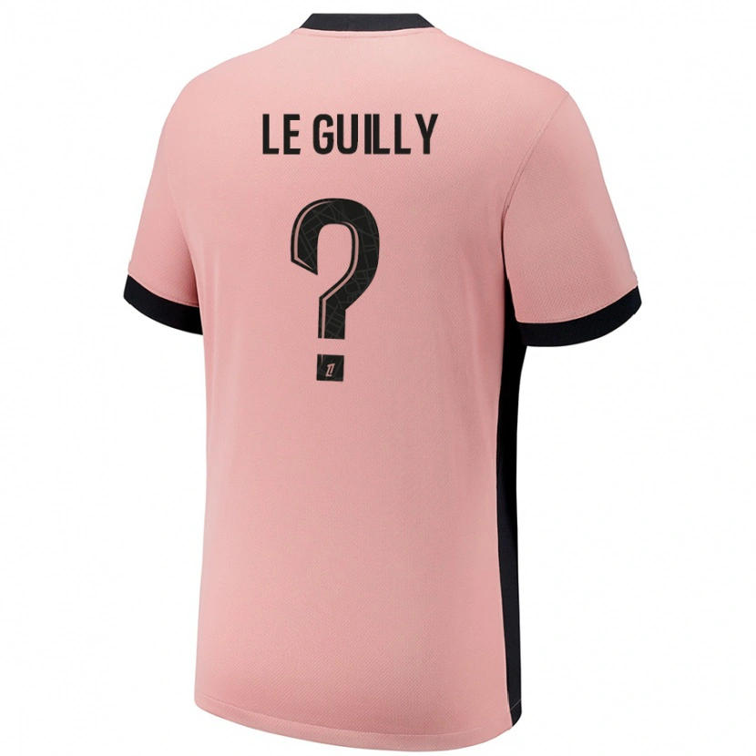 Danxen Homme Maillot Eden Le Guilly #0 Rouille Rose Troisieme 2024/25 T-Shirt