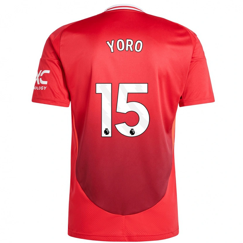 Danxen Femme Maillot Leny Yoro #15 Rouge Vif Tenues Domicile 2024/25 T-Shirt