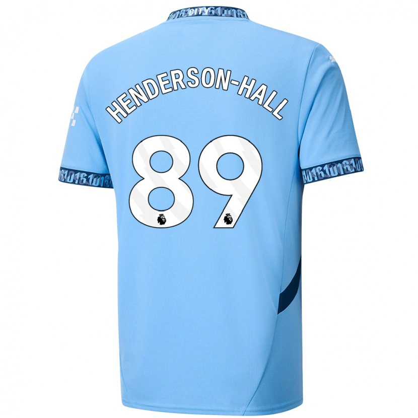 Danxen Femme Maillot Matty Henderson-Hall #89 Bleu Marine Tenues Domicile 2024/25 T-Shirt