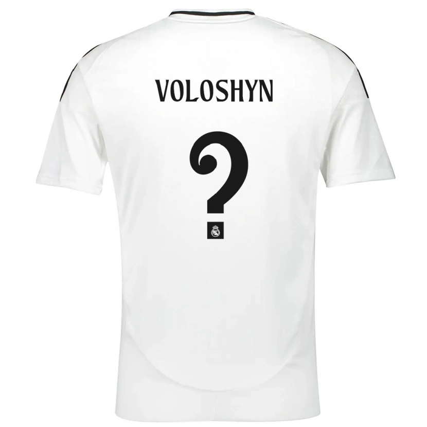 Danxen Femme Maillot Ilya Voloshyn #0 Blanc Tenues Domicile 2024/25 T-Shirt