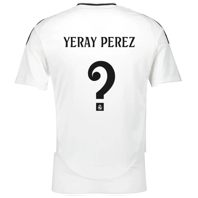 Danxen Femme Maillot Yeray Perez #0 Blanc Tenues Domicile 2024/25 T-Shirt