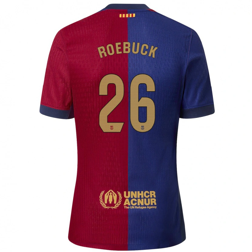 Danxen Femme Maillot Ellie Roebuck #26 Bleu Rouge Tenues Domicile 2024/25 T-Shirt
