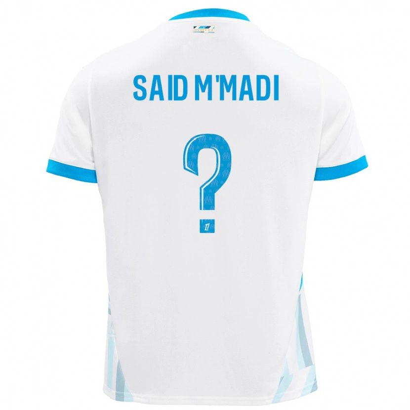 Danxen Femme Maillot Yakine Said M'madi #0 Blanc Bleu Ciel Tenues Domicile 2024/25 T-Shirt