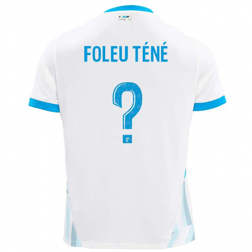 Danxen Femme Maillot Krys Foleu Téné #0 Blanc Bleu Ciel Tenues Domicile 2024/25 T-Shirt