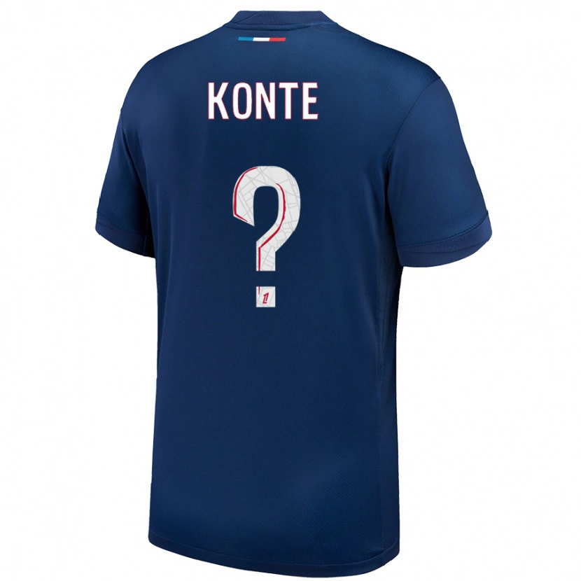 Danxen Femme Maillot Maeta Konte #0 Bleu Marine Blanc Tenues Domicile 2024/25 T-Shirt