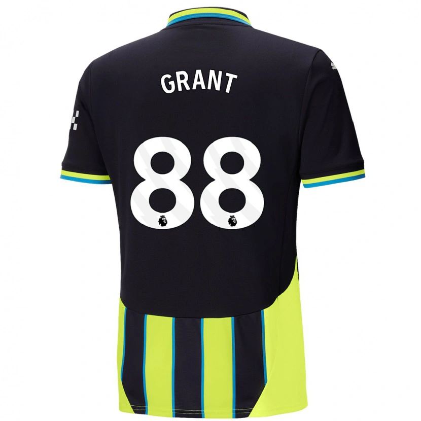 Danxen Femme Maillot True Grant #88 Bleu Jaune Tenues Extérieur 2024/25 T-Shirt