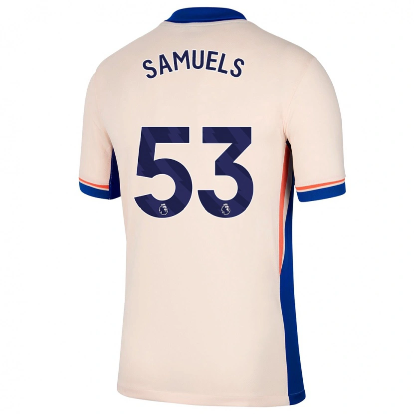 Danxen Femme Maillot Ishé Samuels-Smith #53 Beige Clair Tenues Extérieur 2024/25 T-Shirt