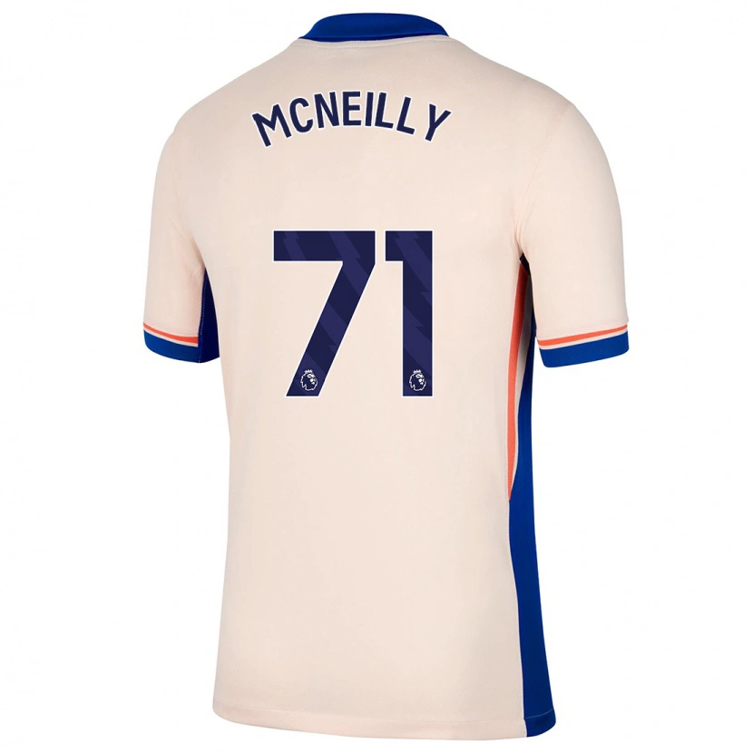 Danxen Femme Maillot Donnell Mcneilly #71 Beige Clair Tenues Extérieur 2024/25 T-Shirt