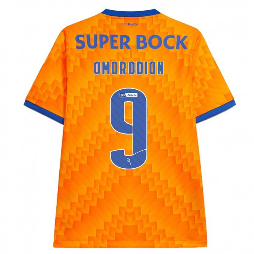 Danxen Femme Maillot Samu Omorodion #9 Orange Tenues Extérieur 2024/25 T-Shirt