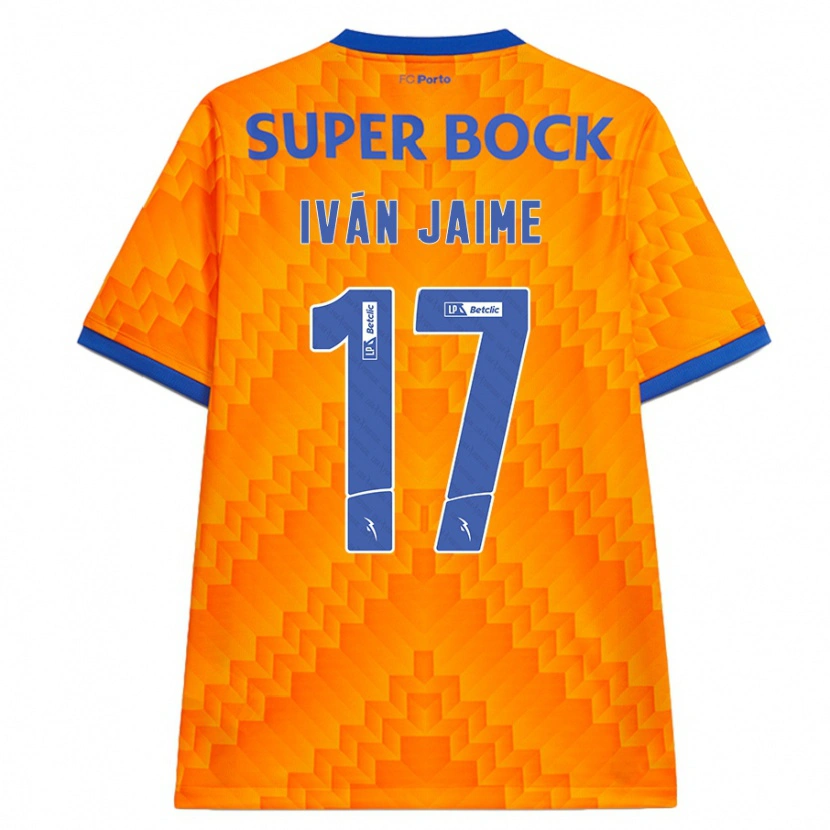 Danxen Femme Maillot Iván Jaime #17 Orange Tenues Extérieur 2024/25 T-Shirt