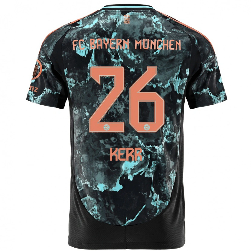 Danxen Femme Maillot Samantha Kerr #26 Noir Tenues Extérieur 2024/25 T-Shirt