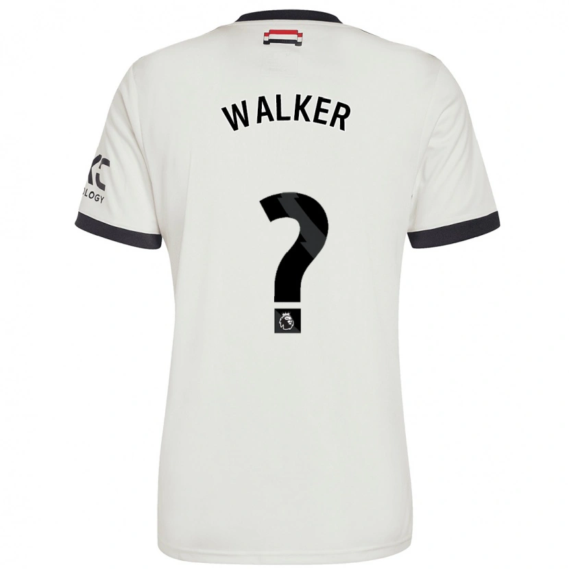 Danxen Femme Maillot Alfie Walker #0 Blanc Cassé Troisieme 2024/25 T-Shirt