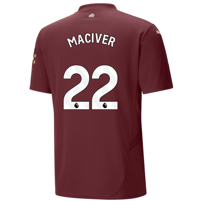 Danxen Femme Maillot Sandy Maciver #22 Marron Troisieme 2024/25 T-Shirt