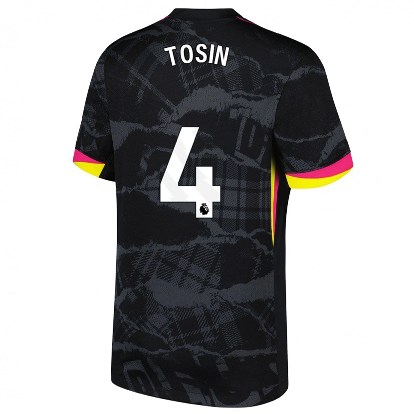 Danxen Femme Maillot Tosin Adarabioyo #4 Noir Rose Troisieme 2024/25 T-Shirt