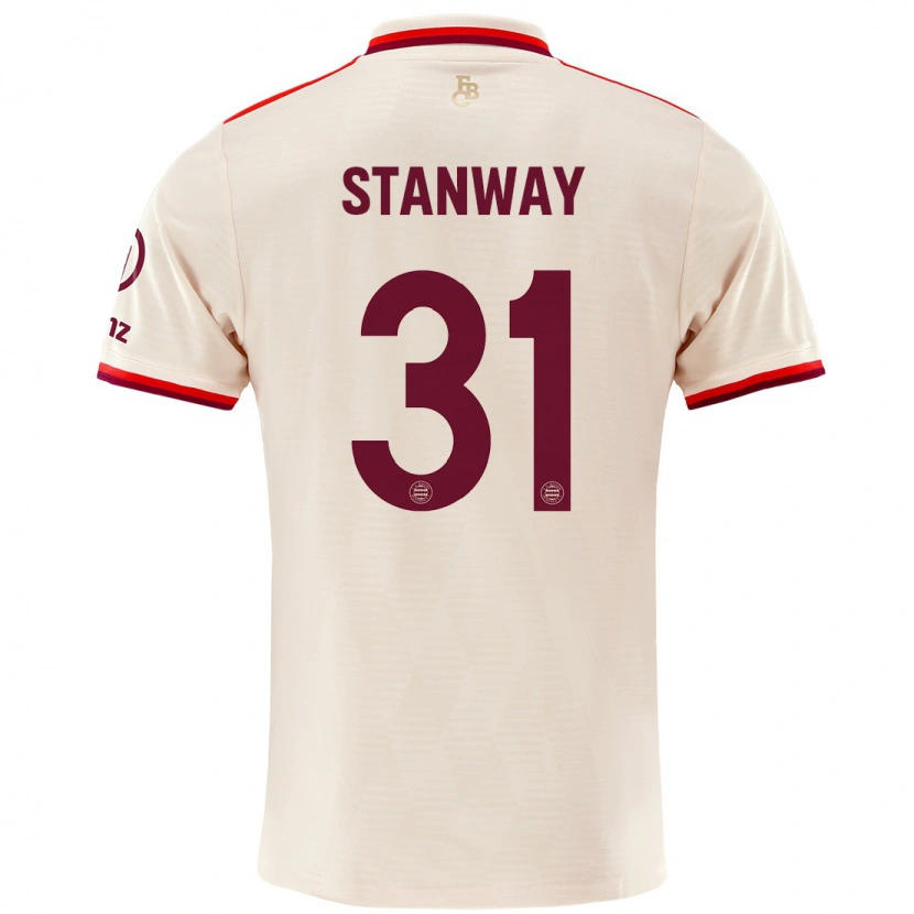 Danxen Femme Maillot Georgia Stanway #31 Lin Troisieme 2024/25 T-Shirt